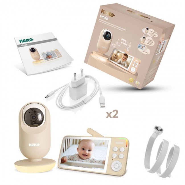 VEDO CREAM ELECTRONIC BABY NANNY WITH WIRELESS RECEIVER VEDO CREAM ELECTRONIC BABY NANNY WITH WIRELESS RECEIVER