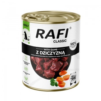 RAFI Classic with game - wet dog food - 800g