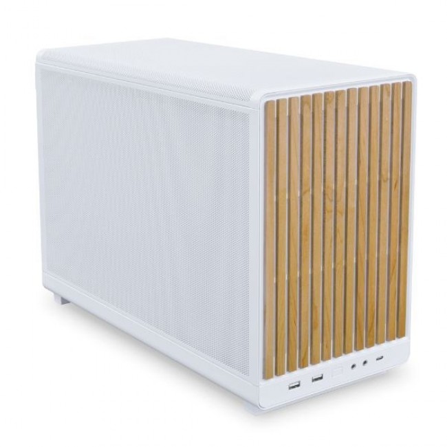 Lian Li DAN Cases A3-mATX Wood Edition PC Case, Micro-ATX - Beech, white