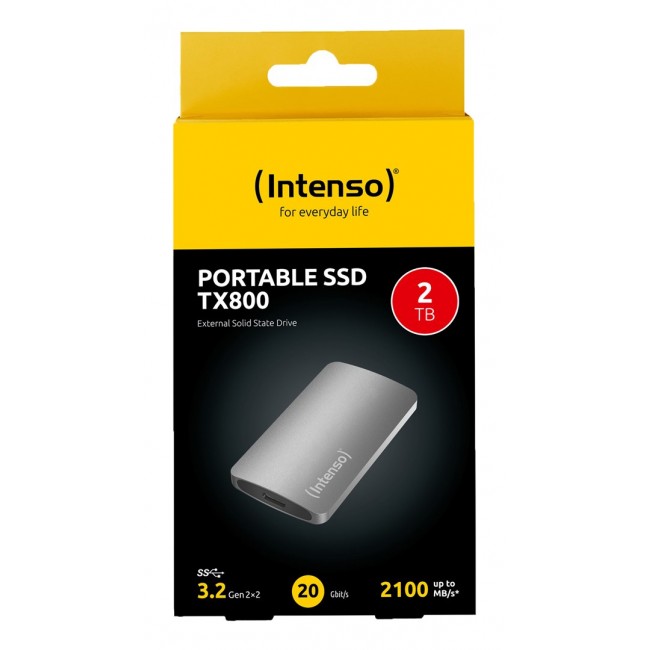 Intenso TX800 2 TB USB Type-C USB 3.2 Gen 2x2 Anthracite