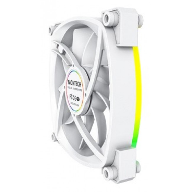 Montech AX120 PWM ARGB Fan, 3 Pack, White - 120mm