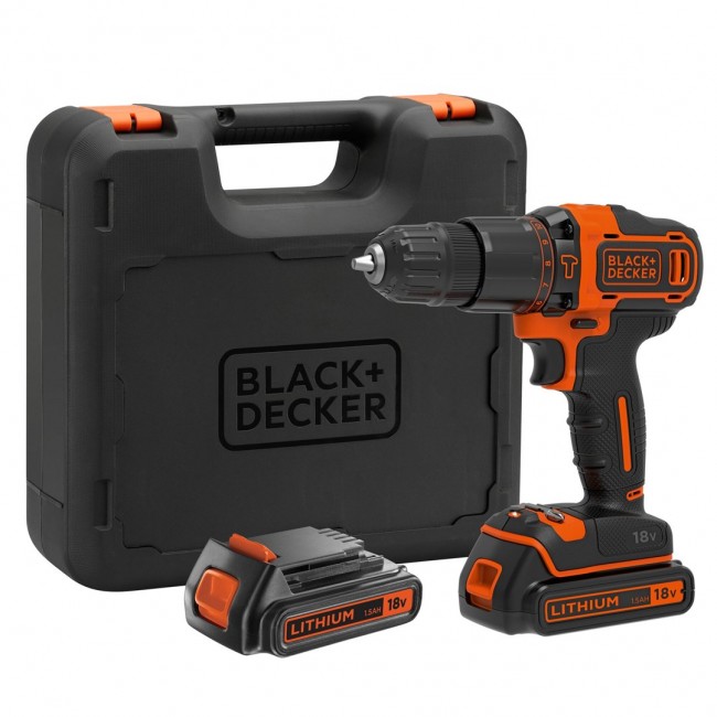Black & Decker BDCHD18KB-QW drill Keyless Black, Orange