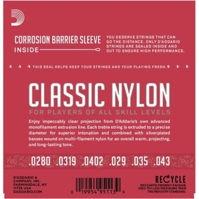 D'Addario EJ27N - classical guitar strings
