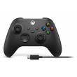 Microsoft Xbox Wireless Controller + USB-C Cable Black Bluetooth/USB Gamepad Analogue / Digital PC, Xbox One, Xbox One S, Xbox One X, Xbox Series S, Xbox Series X