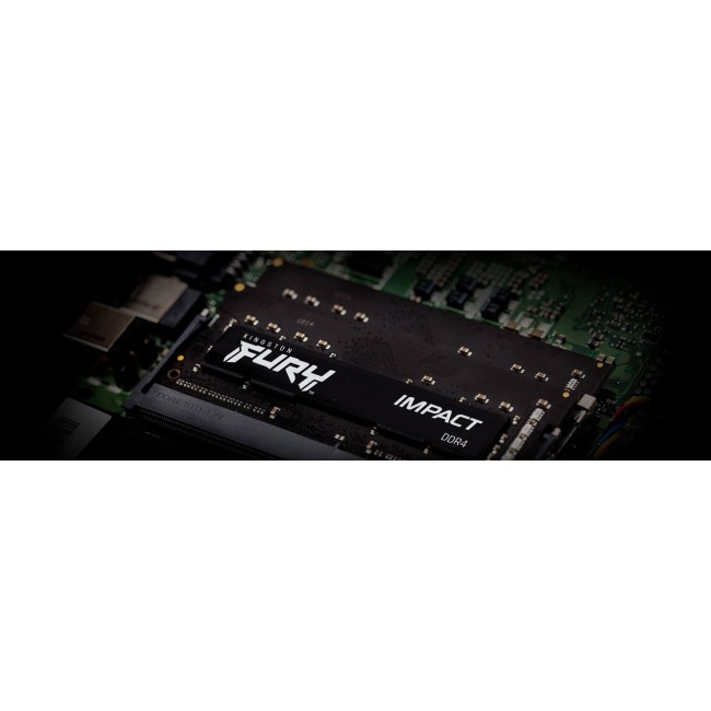 Kingston Technology FURY 16GB 3200MT/s DDR4 CL20 SODIMM (Kit of 2) Impact Kingston Technology FURY 16GB 3200MT/s DDR4 CL20 SODIMM (Kit of 2) Impact