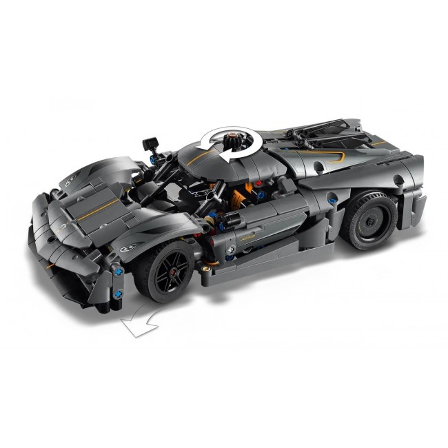 LEGO TECHNIC 42173 Koenigsegg Jesko Absolute Grey Hypercar LEGO TECHNIC 42173 Koenigsegg Jesko Absolute Grey Hypercar
