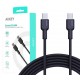AUKEY CB-NCC1 USB-C Type-C Power Delivery PD 60W 3A 1m Nylon Black AUKEY CB-NCC1 USB-C Type-C Power Delivery PD 60W 3A 1m Nylon Black