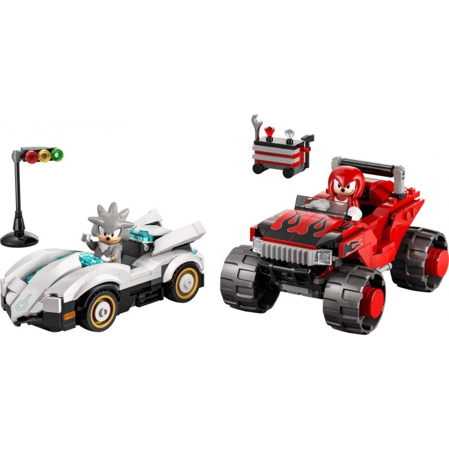 LEGO SONIC THE HEDGEHOG 77118 Silver's Car vs Knuckles' Monster Truck LEGO SONIC THE HEDGEHOG 77118 Silver's Car vs Knuckles' Monster Truck
