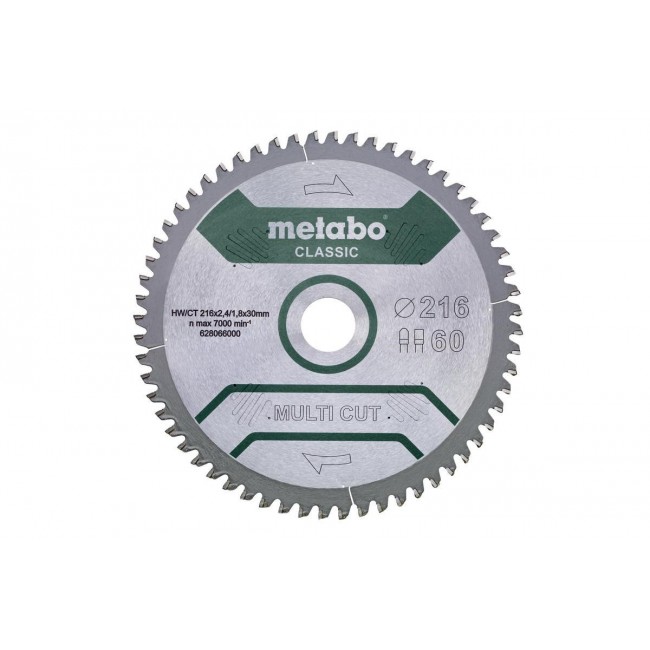 Metabo 628066000 circular saw blade 21.6 cm 1 pc(s)