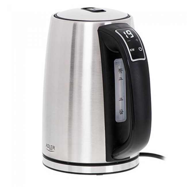 Adler AD 1340 electric kettle 1.7 L 2200 W Black, Silver Adler AD 1340 electric kettle 1.7 L 2200 W Black, Silver