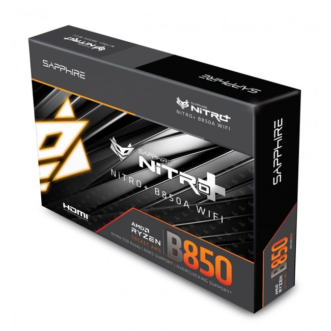 Sapphire NITRO+ B850A WIFI 7 AMD B850 Socket AM5 micro ATX