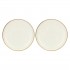 Set of 2 Concerto Avorio Round Platters - Ivory, 32 cm