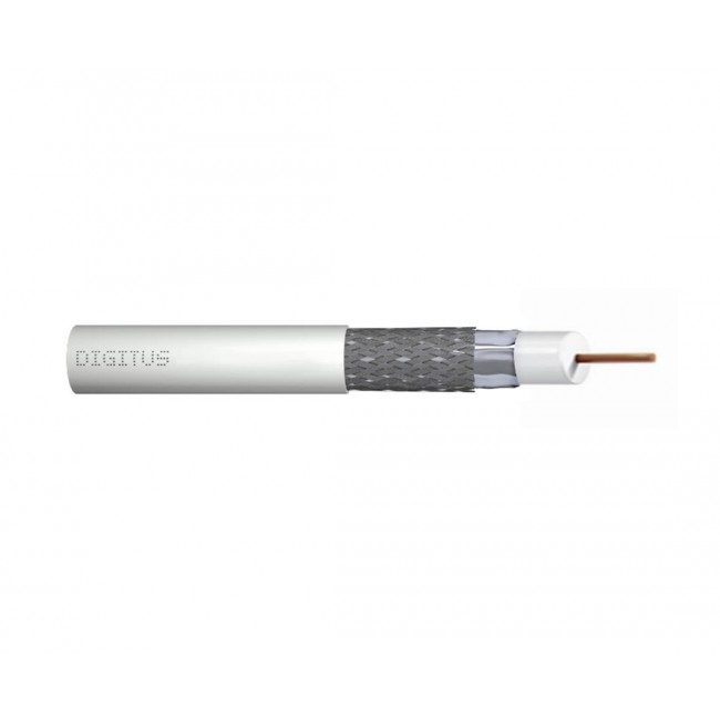Digitus DK-RG6-5 coaxial cable RG-6 500 m No White Digitus DK-RG6-5 coaxial cable RG-6 500 m No White