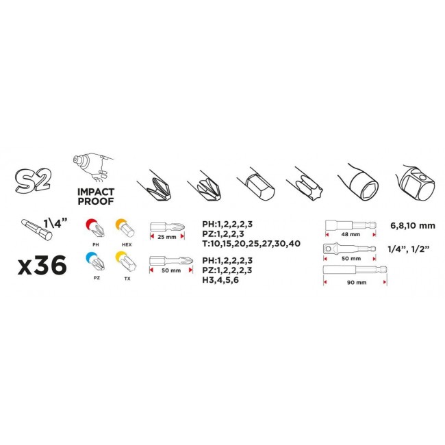 Graphite 56H560 screwdriver bit Graphite 56H560 screwdriver bit
