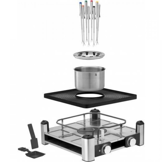 WMF Lumero 0415480011 raclette grill 8 person(s) 1960 W Black, Stainless steel