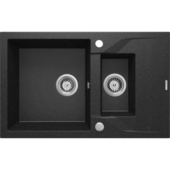 1.5-bowl granite sink with drainer 1.5-bowl granite sink with drainer