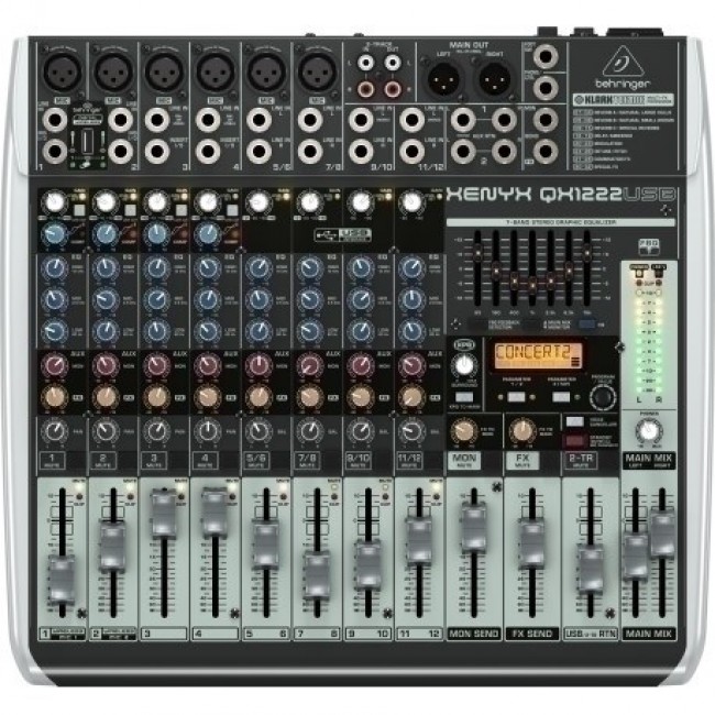 Behringer QX1222USB audio mixer 16 channels Behringer QX1222USB audio mixer 16 channels
