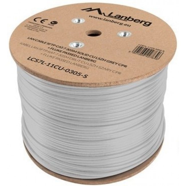 Lanberg LCS7L-11CU-0305-S networking cable White 305 m Cat7 S/FTP (S-STP)