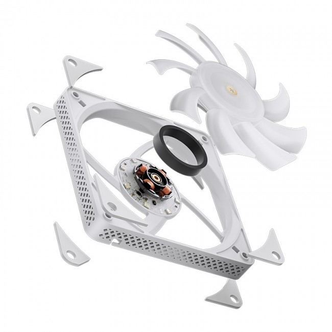 Jonsbo HX6200D Processor Air cooler 12 cm White 1 pc(s)