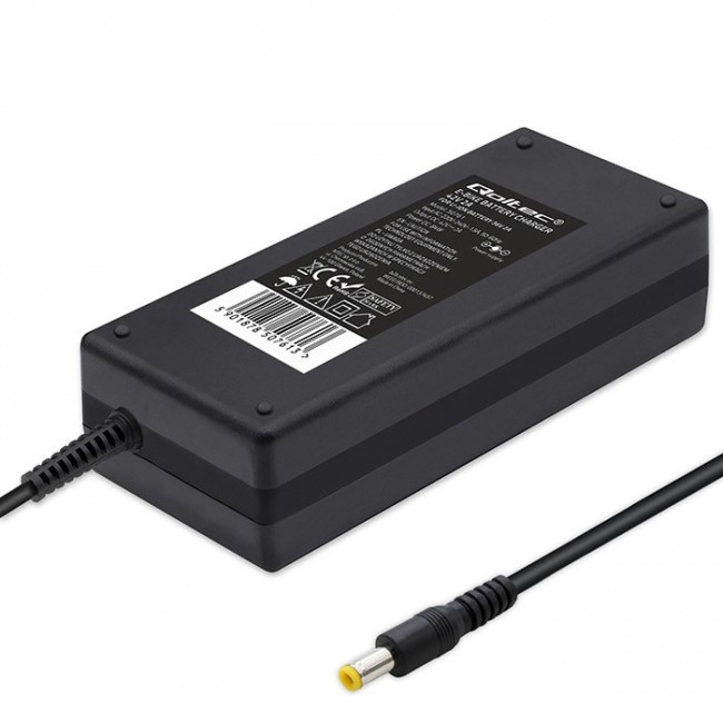 Qoltec 50761 Charger for e-bike batteries 36V | 42V | 2A | 5.5*2.5