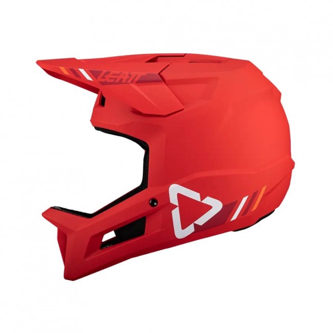 LEATT MTB Gravity 1.0 V24 Full-Face Cycling Helmet, Size L, Red