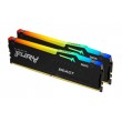 Kingston Technology FURY Beast 16GB 5200MT/s DDR5 CL40 DIMM (Kit of 2) RGB