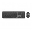 Logitech 920-012483 keyboard Mouse included Office RF Wireless + Bluetooth QWERTZ German Graphite