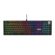 MSI FORGE GK320 RED keyboard Gaming USB QWERTY US International Black
