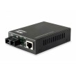LevelOne RJ45 to SC Gigabit Media Converter, Single-Mode Fiber, 20km