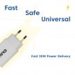 CLUB3D 2-Pack USB C Charger 30 Watt Whit
