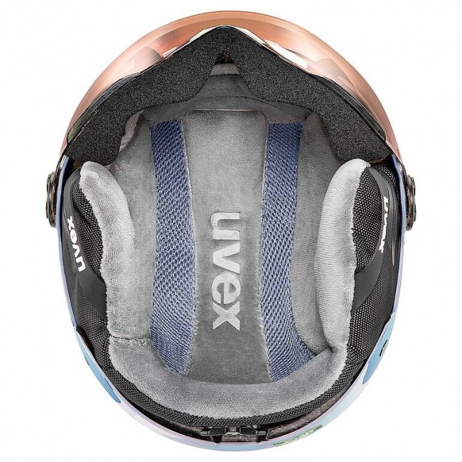 Uvex Skihelm rocket jr visor Lavender