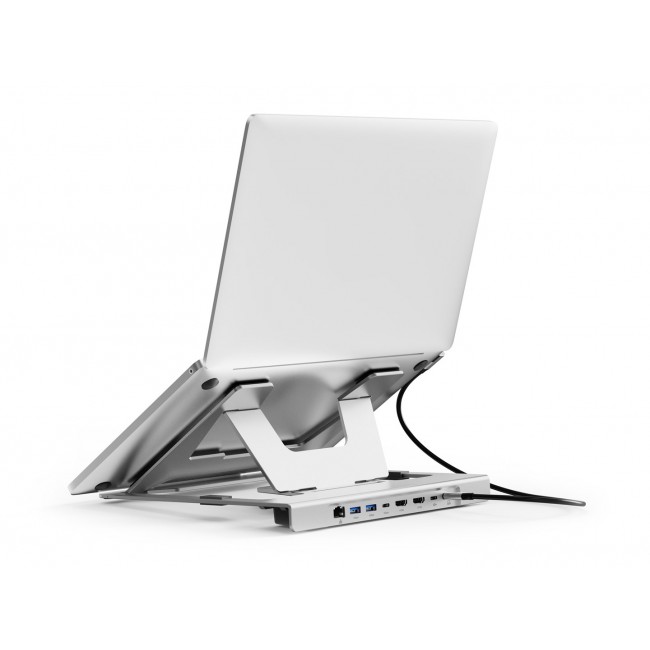 Conceptronic DONN35S Laptop Stand with 7-in-1 USB-C Docking Station, HDMI 4K60Hz x 2, GbE, USB-C 5Gbps, USB-A 5Gbps x 2, 100W USB PD Conceptronic DONN35S Laptop Stand with 7-in-1 USB-C Docking Station, HDMI 4K60Hz x 2, GbE, USB-C 5Gbps, USB-A 5Gbps x 2, 100W USB PD