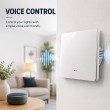 Qoltec 52719 Smart 1-Gang Light Switch | Wi-Fi | Timer | Tuya | Smart life | White
