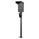 Outdoor stand for EV and PHEV car chargers Maclean, steel, 15kg max, MCE456 Outdoor stand for EV and PHEV car chargers Maclean, steel, 15kg max, MCE456