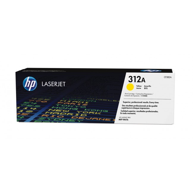 HP 312A Yellow LaserJet Toner Cartridge HP 312A Yellow LaserJet Toner Cartridge