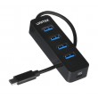 UNITEK HUB USB-C 4XUSB-A 3.1, ACTIVE, 10 WATT,H1117B