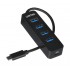 UNITEK HUB USB-C 4XUSB-A 3.1, ACTIVE, 10 WATT,H1117B