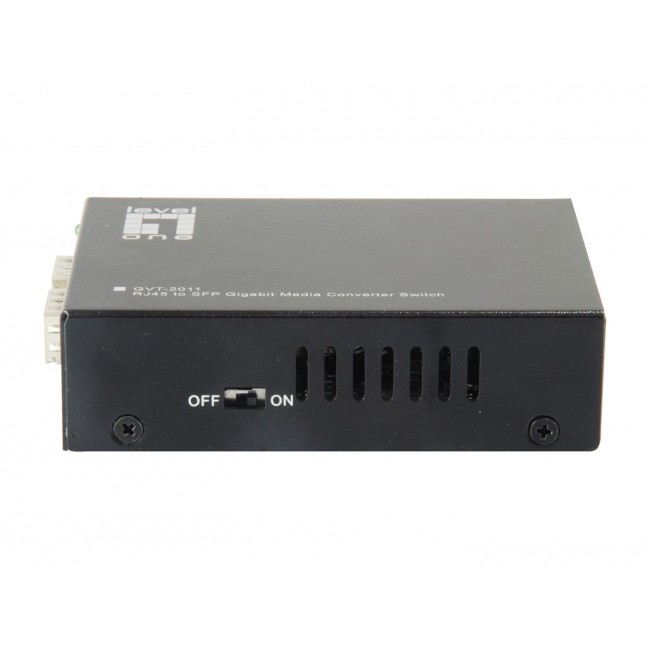 LevelOne RJ45 to SFP Gigabit Media Converter Switch, 2 x SFP, 1 x RJ45 LevelOne RJ45 to SFP Gigabit Media Converter Switch, 2 x SFP, 1 x RJ45