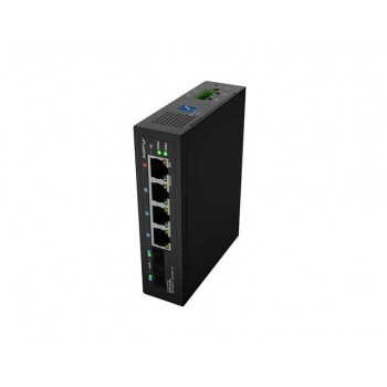 LANBERG ILGE-4P-2S-90 LIGHT INDUSTRIAL POE SWITCH 1XBT 3XAT 2XSFP DIN GIGABIT ETHERNET