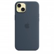 Apple iPhone 15 Plus Silicone Case with MagSafe - Storm Blue