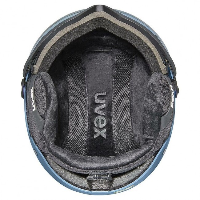 Uvex Skihelm wanted visor Stone colour, Blue
