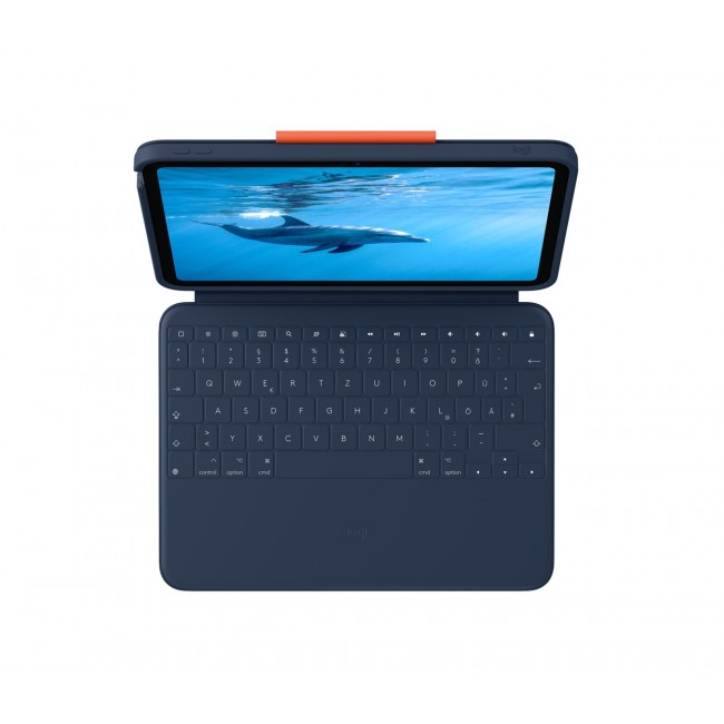Logitech Rugged Combo 4 QWERTZ German Smart Connector Blue