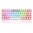 REDRAGON K616 Fizz Pro white/pink keyboard USB + RF Wireless + Bluetooth Pink, White