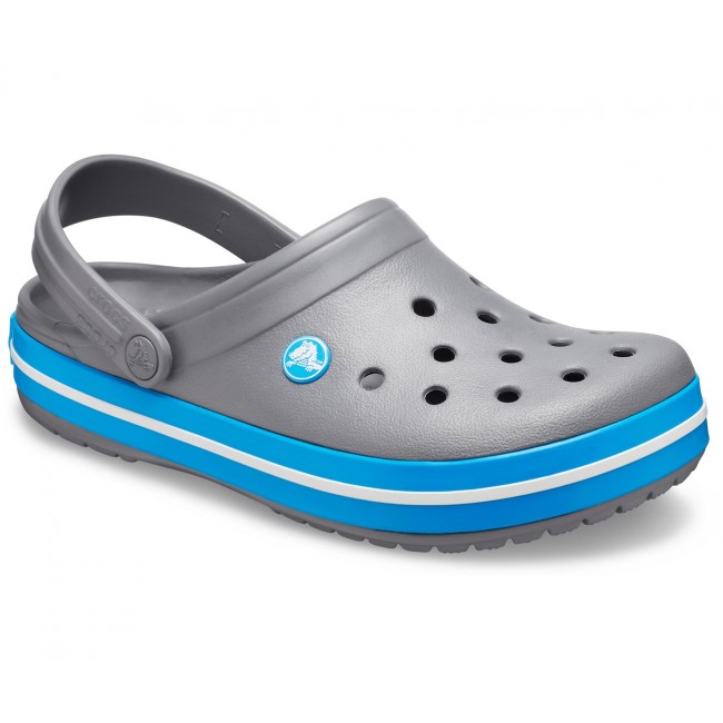 Crocs Crocband Clogs Unisex Grey, Blue, White