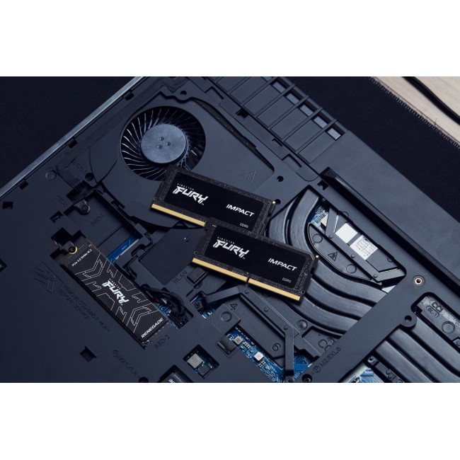 Kingston Technology FURY 16GB 4800MT/s DDR5 CL38 SODIMM Impact Kingston Technology FURY 16GB 4800MT/s DDR5 CL38 SODIMM Impact