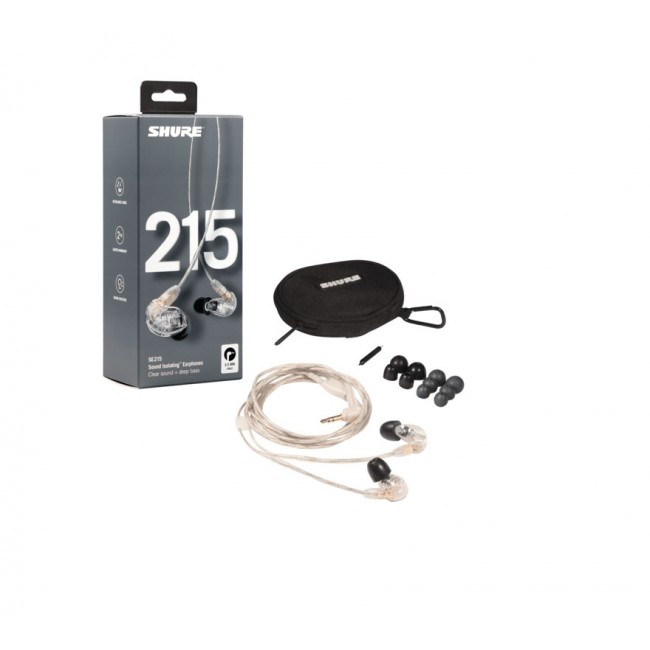 Shure SE215 Earphone, Clear | Shure Shure SE215 Earphone, Clear | Shure