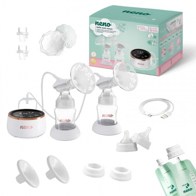 Neno Bella Twin Moon double two-phase cordless electronic breast pump Neno Bella Twin Moon double two-phase cordless electronic breast pump