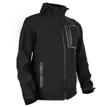 MENS JACKET SOFTSHELL STR_027_BLACK_M