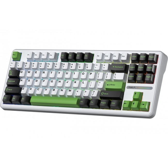 AULA Gasket F87 Thunder Black GrayWoodV3 RGB Keyboard