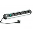 Bachmann PRIMO power extension 1.75 m 6 AC outlet(s) Black, Grey